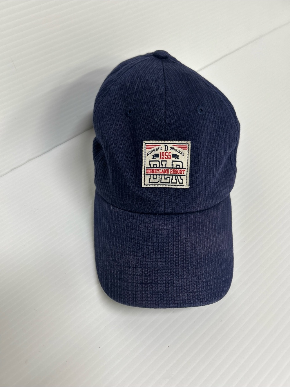 Disneyland Resort Blue Corduroy adjustable Ball Cap Hat Adult Size